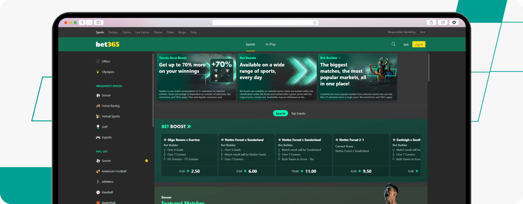 luxembourg bet365 desktop screenshot